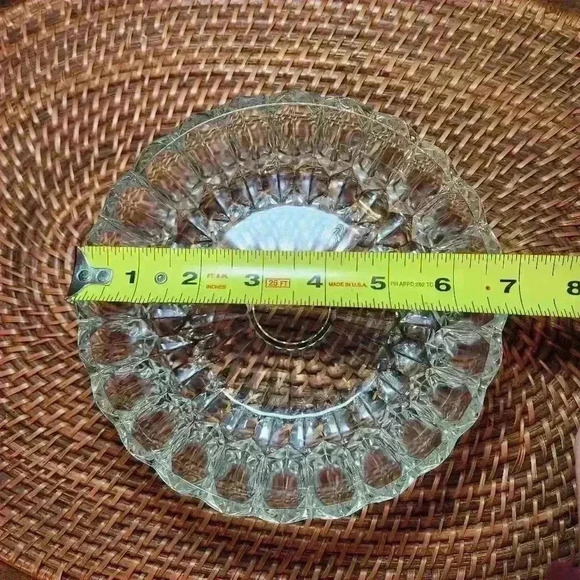 Cut Glass LEVER Design 20th Vintage Art Nouveau Deco France - Picture 9 of 10